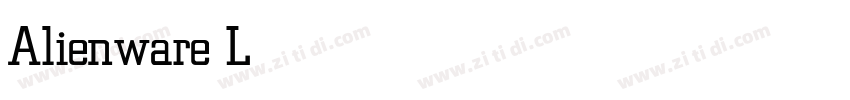 Alienware Light字体转换 Alienware Light字体转换